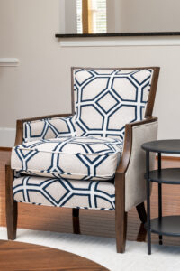 Dual patterned chair